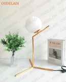 Axyaa Gold Glass Ball Table Lamp - Nordic Design LED Desk Light