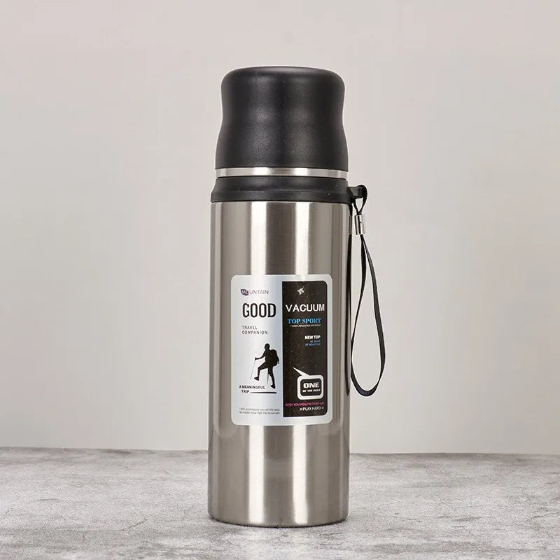 Axyaa Stainless Steel Vacuum Flask - Large Capacity Thermal Bottle