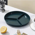 Axyaa Wheat Straw 3-Grid Meal Plate with Vegetable Plate - Breakfast, Salad, Snack Plate