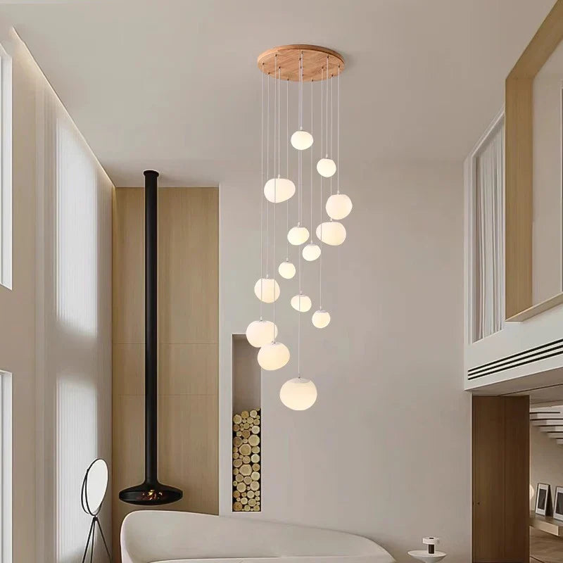 Nordic Dining Room Pendant Light by Axyaa: Indoor Ceiling Chandelier for Living Room