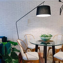 Axyaa Nordic LED Floor Lamp Minimalism Black Fishing Lamp