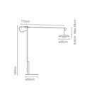 Axyaa Minimalist Metal Floor Lamp with Personality Grain Design and LED Lighting