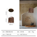 Axyaa Solid Wood LED Pendant Light for Living Room, Study Room Indoor Decor