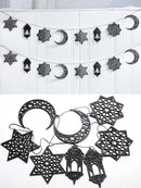 Ramadan Star Moon Lantern Eid Al-Fitr Banner, Axyaa Hanging Ornament