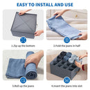 Axyaa 16 Grid Clothing Storage Box - Home Wardrobe Organization