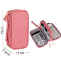Axyaa Double Layers Cable Cord Organizer Bag