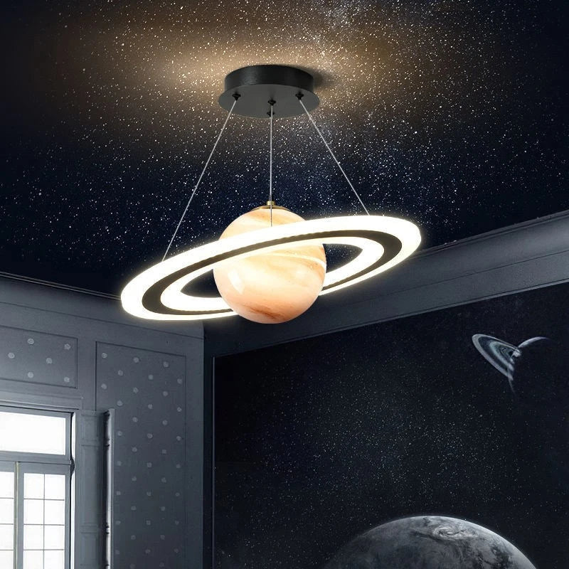 Axya Planet Lamp: Creative Earth Design for Kids' Room, Space Theme Lighting