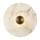 Axyaa Marble Round Wall Lamp for Bedroom Living Room Hotel LED Lighting