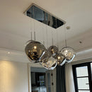 Axyaa Nordic Glass Lava LED Ceiling Pendant: Modern Indoor Living Room Kitchen Home Decor