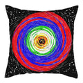 Sword Target Pattern Cushion Cover 45X45cm by Axyaa - Realistic Art Print Home Decor Pillowcase