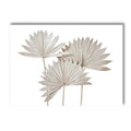 White Rose Dahlia Romantic Flower Palm Leaf Wall Art Canvas Painting Bedroom Decor Axyaa