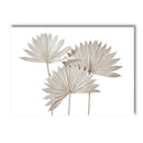 White Rose Dahlia Romantic Flower Palm Leaf Wall Art Canvas Painting Bedroom Decor Axyaa