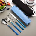 Axyaa Stainless Steel Cutlery Set with Box - Dinner Knife Fork Spoon Chopsticks