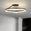 Axyaa Nordic Round LED Dimmable Ceiling Lights | Modern Minimalism Bedroom Lamp Fixtures