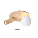 Axyaa Wooden Corridor Entrance Lighting Fixtures - Medieval Style Stone Ceiling Light