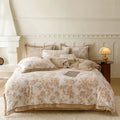 Axyaa Winter Zebra Flower Velvet Bedding Set 5D Print Quilt Cover Pillowcase