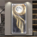 Axyaa Moon Meteor LED Wall Lamp for Modern Art Wall Decoration in Bedroom Living Room