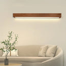 Axyaa Walnut LED Wall Lamp 60/80/120CM: Nordic Wood Sconces for Home Decor