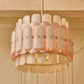 Axyaa Vintage Glass Chandelier for Living Room, Bedroom, and Study
