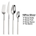 Axyaa Gold Cutlery Set Stainless Steel 304 Tableware Knife Fork Spoon Dinner Set