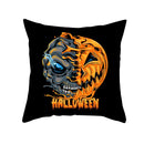 Axyaa Halloween Skull Cat Pumpkin Bat Castle Pillowcase 45x45cm