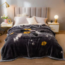 Axyaa Raschel Plush Warm Blanket 1PC 150/180/200cm - Thick & Cozy