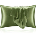 Axyaa Silky Satin Pillowcase - Solid Color, Queen/King Comfortable Pillow Cover