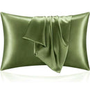 Axyaa Silky Satin Pillowcase - Solid Color, Queen/King Comfortable Pillow Cover