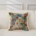 Axyaa Retro Cotton & Linen Throw Pillowcase 45x45 - Yarn-Dyed Jacquard Cover