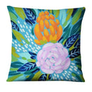Axyaa Watercolor Flowers Painting Print Pillowcase 45x45cm Home Decor Pillows