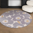 Axyaa Flower Pattern Plush Rug for French Style Bedroom Decor