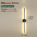 Axyaa Double Head Minimalist Line Wall Lamp for Bedroom TV Background Corridor