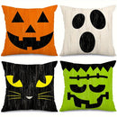 Halloween Expressions Pillow Cover for Party Decoration by Axyaa