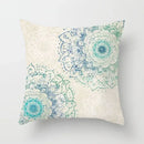 Axyaa Geometric Datura Bohemian Style Wreath Seat Pillow Cover