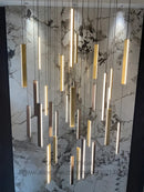 Axyaa Long Ceiling LED Chandelier for Living Room Decoration