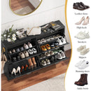 Axyaa 4-Drawer Shoe Cabinet with Adjustable Shelves