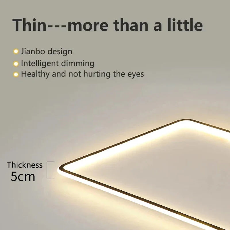 Axyaa Ultrathin LED Ceiling Chandelier for Modern Living Room Decor
