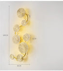 Axyaa Lotus Leaf Copper Wall Sconces for Elegant Home Lighting