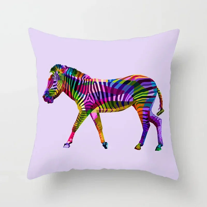 Axyaa Abstract Animal Pattern Pillowcase 45*45cm