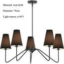 Axyaa Collins Round Chandelier Fabric Branch Pendant Light: Nordic Minimalist Design