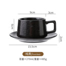 Axyaa Ceramic Coffee Cup & Saucer Set for Lattes and Afternoon Tea