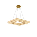 Axyaa Marble Series LED Chandelier Pendant Light - Alabaster Hanging Lamp