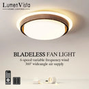 Axyaa Bladeless LED Ceiling Fan for Bedroom, Children's Room, and Air Circulation
