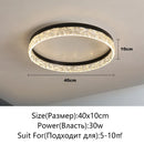 Axyaa LED Ceiling Light Dimmable Modern Round Glossy Lighting Fixtures