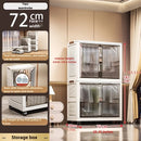 Axyaa 72cm Foldable Storage Cabinet with Rolling Wheels - Bedroom/Living Room/Bathroom Organi