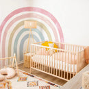 Axyaa Rainbow Wall Decals Peel Stick Fabric Nursery Decor Kids