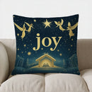 Starry Night Nativity Scene Cushion Cover by Axyaa: Perfect for Sofa, Bedroom, Car