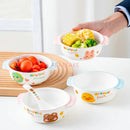 Axyaa Dinosaur Ceramic Children's Bowl - High Temperature Resistant, Cute & Versatile