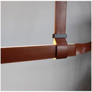 Axyaa Leather Belt Island Counter Pendant Lamp