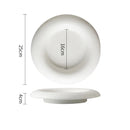 Axyaa Round Ceramic Pasta Ramen Bowls Set for Dining and Serving